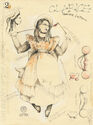 Costume Design for Clarice, The Servant of Two Masters by Unidentified