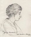 (profile portrait of a woman) by Carl Martin-Hansen