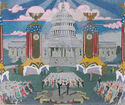 The American Conception (Law and Order - First Inaugural Address - preliminary illustration by Zuckerman