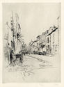 La Rue St. Louis a la Rochelle by Gustave Leheutre
