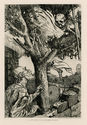 La Mort dans de Poirier; La Légende du Bonhomme Misere. (Death in the Pear Tree; Legend of the Poor Old Man) by Alphonse Legros