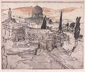 Jerusalem, Omar Mosque, Klagemauer (The Wailing Wall) by Max Pollak