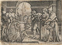 Christus u die Ehebreckerin (Christ and the Adulteress) by Georg Pencz