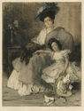 Mrs. Adelberg and Daughter (Helene & Liesl) by Max Pollak