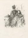 Mother and Daughter (La Mere Malade) by James Abbott McNeill Whistler