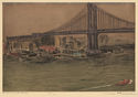 New York: Manhattan Bridge by Max Pollak