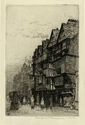 (London street scene) by George Taylor Plowman