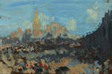 (Cityscape, sunny day) by Fred Martin