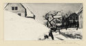 Haus im schnee (house in snow) by Max Pollak