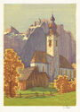 (Church in Autumn, Tyrol Austria) by Engelbert Lap