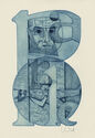 Parole - pl. VIII from Suite de XXIV Proverbs portfolio by Abram Krol