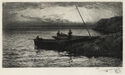 Trawlers Waiting for Darkness (after Colin Hunter) by Theophile Narcisse Chauvel