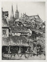 Chartres a.k.a. Cathedral of Notre Dame from the River by John Taylor Arms