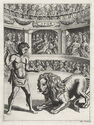 Androcles and the Lion - from Androclus: or, the Roman Slave by Francis Barlow