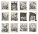 La Petite Passion (suite of 12 miniature etchings) by Jacques Callot