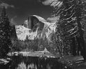Half Dome, Merced River, Winter, Yosemite Valley by Ansel Adams