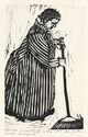 Homage à Vuillards Woman Sweeping by Ann Zahn