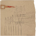 Untitled (forest with collage) by Pamela Boden
