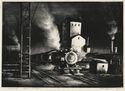 Trains at Night by Vina Jane Cochran Cames