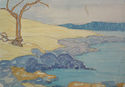 (Shore With Rocks and Tree) by Betty Bierne Parsons