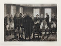 General Washington Saying Farewell to His Officers in Fraunces Tavern, New York (from the Bicentennial Pageant of George Washington portfolio) by Samuel V. Chamberlain