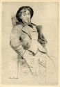 Norbert Goeneutte by Marcellin Desboutin