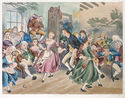 Legend of Sleepy Hollow, plate 4 (Ichabod dancing with Katrina vanTassel) by F.O.C. Darley