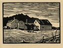 (New England Farm) by Charles Henry Richert