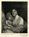 Mrs Gotliff  (Elizabeth Corbin Griffn Gatliff and her daughter Elizabeth) after a painting by Gilbert Stuart) by Henry Wolf