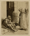 Untitled (beggar and two women) by Alphonse Legros