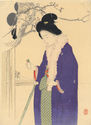 Bijin Visiting a Temple in the New Year by Mizuno Toshikata