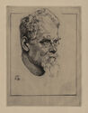 Self-Portrait with Glasses (Selbstbildnis mit Brille) by Max Klinger