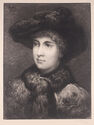 Girl’s Head with Plumed Hat, after Lippincott by James David Smillie