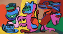 Laughing Frog and His Friends in the Golden Age by Christiaan Karel Appel