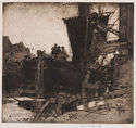 Barques à Bruges by Frank Brangwyn