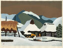 (Snowy village in Japan) by J. Nagano