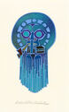 Moon Sits Smoking His Pipe - illustration for Whirlwind is a Ghost Dancing by Leo and Diane Dillon