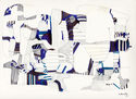 Composition Blue No. I by Doris Seidler