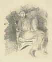 Firelight: Joseph Pennell, No.1 (as published in Lithography and Lithographers by James Abbott McNeill Whistler