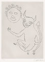 Untitled - The Child (from the portfolio Santa Claus - A Morality, nine etchings to accompany e.e. cummings play) by Alexander Calder