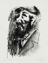 Bearded Man with Cap by Marc Chagall
