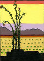 (Desert Landscape, Picacho, Arizona) by Dorothy Barbara Thomas Haddaway