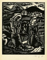 Holy Family  from 10 Woodcuts for the New Testament by Pal C. Molnar