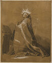 Kneeling Saint, Pl. 20 from Het Tekenboek (after Abraham Bloem aert) by Frederik Bloemaert