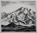 Mountain, First lithograph by Richard Day