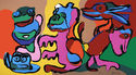 Laughing Frog and His Friends in the Golden Age by Christiaan Karel Appel