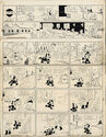 (Original Felix the Cat comic paste-up with Laura topper) by Pat Sullivan