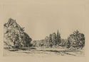 The Sentinels of North Creek as published in Six American Etchings portfolio by Ernest Haskell