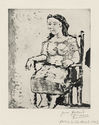 Femme au Fauteuil, II: Dora Maar by Pablo Picasso