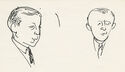 (Sketch portraits of Gerald Hill, Pres. California Democratic Council) by Pele de Lappe
